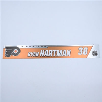 Ryan Hartman - Philadelphia Flyers - Magnetic Practice Locker Room Nameplate - 2018-19 NHL Season