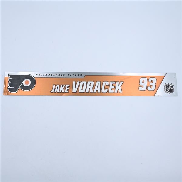 Jakub Voracek - Philadelphia Flyers - Magnetic Practice Locker Room Nameplate - 2018-19 NHL Season