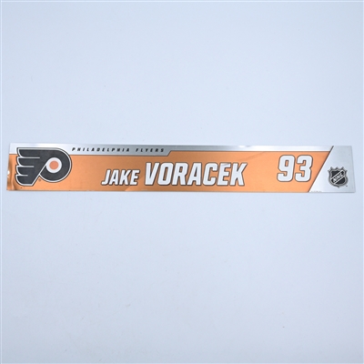 Jakub Voracek - Philadelphia Flyers - Magnetic Practice Locker Room Nameplate - 2018-19 NHL Season