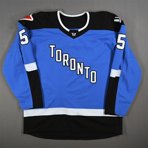 Lauriane Rougeau - Blue Set 1 Jersey - Inaugural Season - Worn in First Game in PWHL History