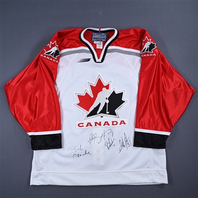No Name Or Number, Blank Team Canada - White, Autographed Authentic Jersey 