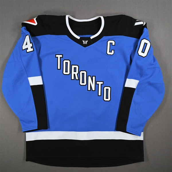 Blayre Turnbull - Blue Set 1 w/C Jersey - Inaugural Season - Worn in First Game in PWHL History