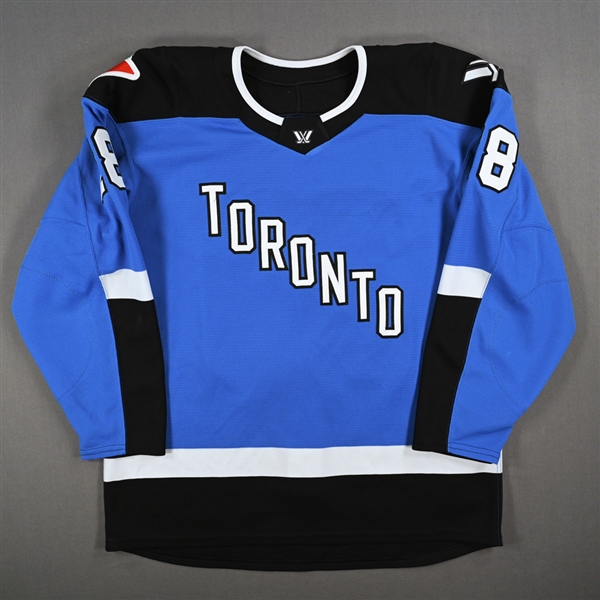 Kaitlin Willoughby - Blue Set 1 Jersey - Inaugural Season - Worn in First Game in PWHL History