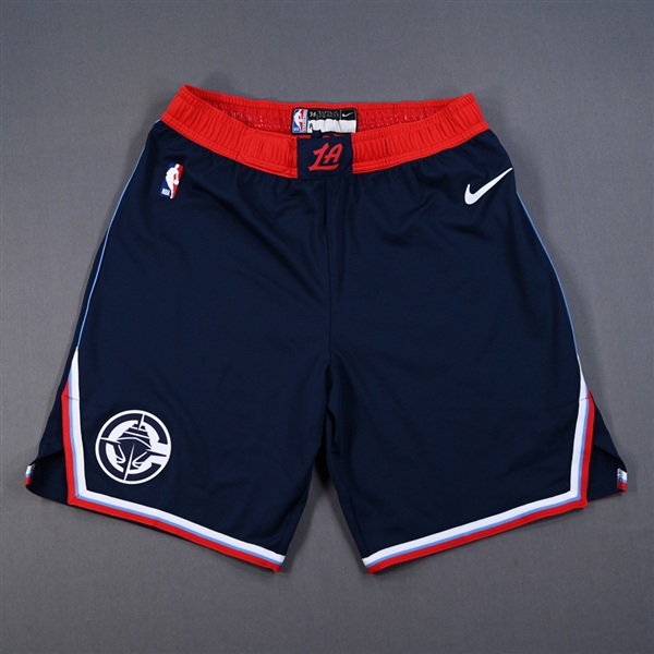 Trentyn Flowers - Icon Edition Shorts - Worn in Inaugural Game at Intuit Dome - 10/23/2024 vs. Phoenix Suns - Dressed, Did Not Play (DNP)