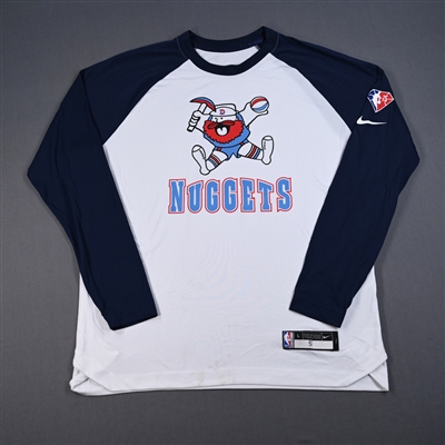 Will Barton - Denver Nuggets - Game-Issued City Edition Long Sleeved Shooting Shirt - 2021-22 NBA Season