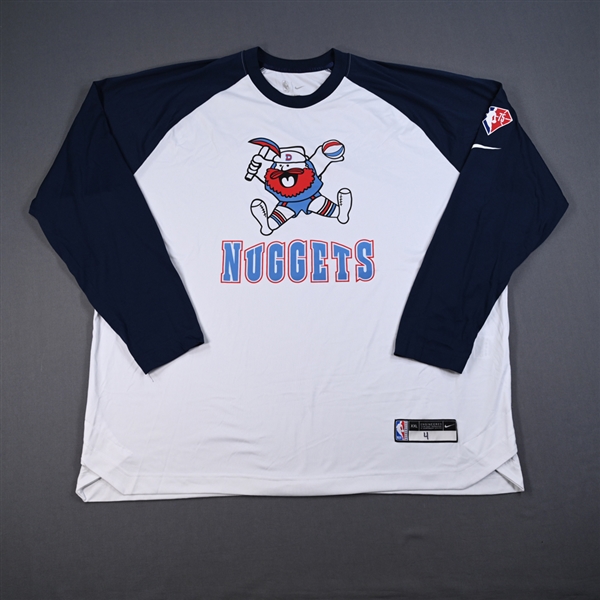 DeMarcus Cousins - Denver Nuggets - City Edition Long Sleeved Shooting Shirt - Worn 4/3/2022 - 2021-22 NBA Season