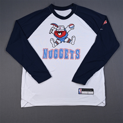 Bones Hyland - Denver Nuggets - City Edition Long Sleeved Shooting Shirt - Worn 3/22/2022 - 2021-22 NBA Season