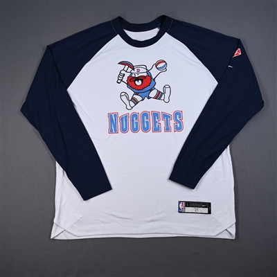 Austin Rivers - Denver Nuggets - City Edition Long Sleeved Shooting Shirt - Worn 3/22/2022 - 2021-22 NBA Season