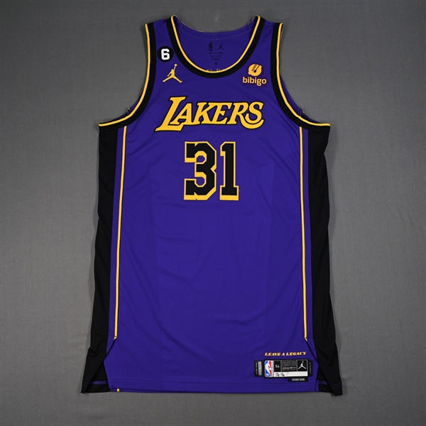 Thomas Bryant - Los Angeles Lakers - Statement Edition Jersey - Worn 12/16/2022 - 2022-23 NBA Season