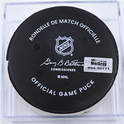 Paul Cotter - New Jersey Devils - Goal Puck - October 12, 2024 vs. Washington Capitals (Capitals' 50th Anniversary Logo)