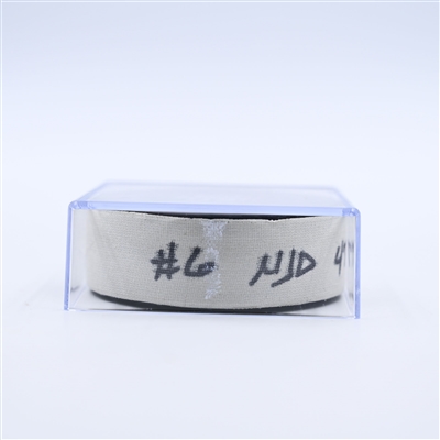 Paul Cotter - New Jersey Devils - Goal Puck - October 12, 2024 vs. Washington Capitals (Capitals' 50th Anniversary Logo)