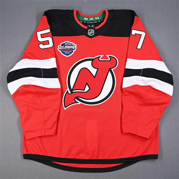 Nick DeSimone - Game-Issued Red Jersey - 2024 Global Series