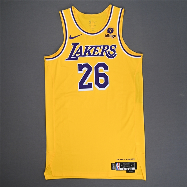 Spencer Dinwiddie - Los Angeles Lakers - Icon Edition Jersey - Worn 2/13/24 - 2023-24 NBA Season