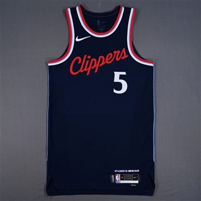 Bones Hyland - Icon Edition Jersey - Worn in Clippers First Victory at Intuit Dome - Dressed, Did Not Play (DNP) - Worn 11/4/2024