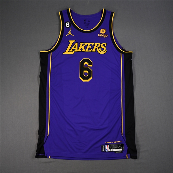 LeBron James - Los Angeles Lakers - Statement Edition Jersey - Worn 12/16/2022 - 2022-23 NBA Season