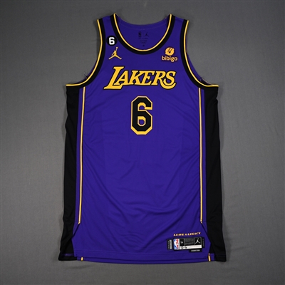 LeBron James - Los Angeles Lakers - Statement Edition Jersey - Worn 12/16/2022 - 2022-23 NBA Season