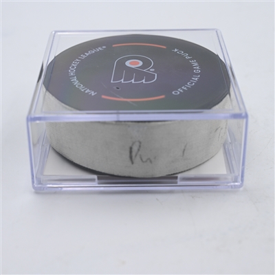 Erik Johnson - Philadelphia Flyers - Goal Puck - April 16, 2024 vs. Washington Capitals (Flyers Logo)