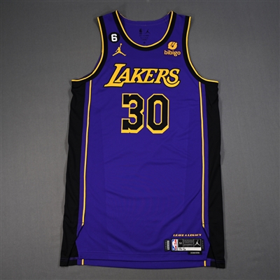 Damian Jones - Los Angeles Lakers - Statement Edition Jersey - Worn 12/16/2022 - 2022-23 NBA Season