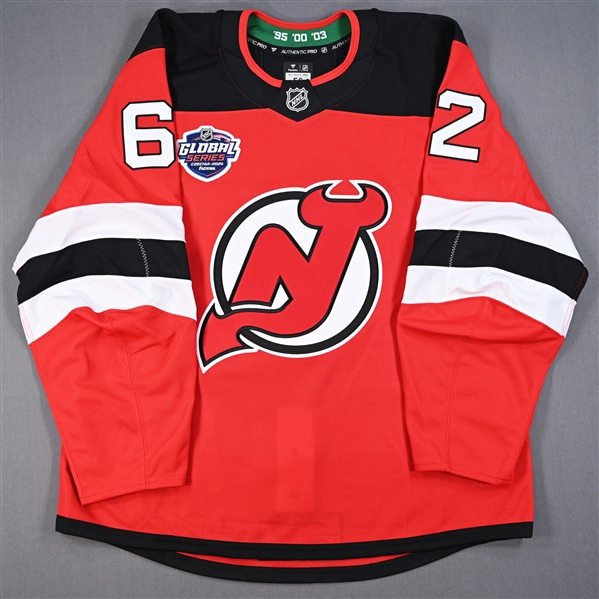 Kevin Labanc - Game-Issued Red Jersey - 2024 Global Series