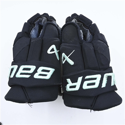 Morgan Geekie - Game-Worn Bauer Vapor 3X Gloves  - 2022-23 NHL Season