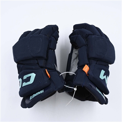 Kailer Yamamoto - Game-Worn CCM Gloves  - 2023-24 NHL Season