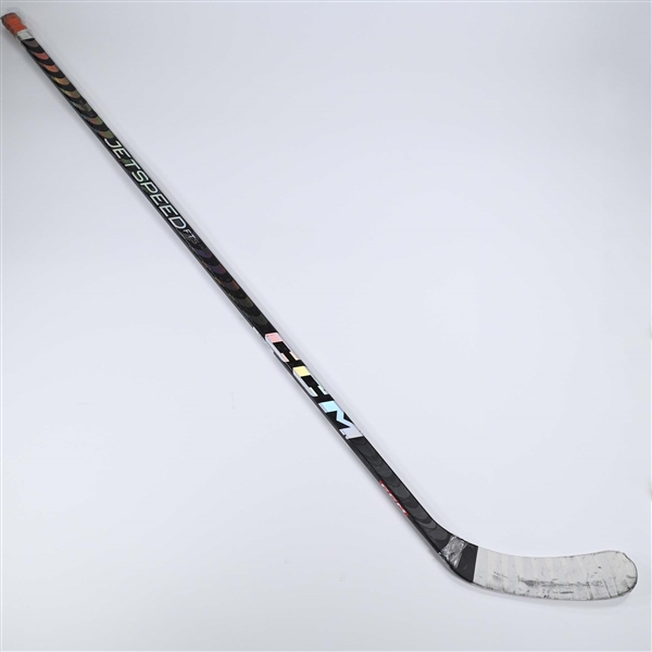 Connor McDavid - Edmonton Oilers - CCM JetSpeed FT5 Stick (Cracked) - 80th Assist of the Season - Photo-Matched to 2 Games - Mar. 10, 2024 and Mar. 13, 2024