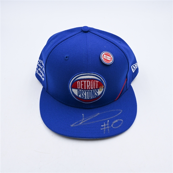 Jalen Duren - Detroit Pistons - 2022 NBA Draft Class - Autographed Hat