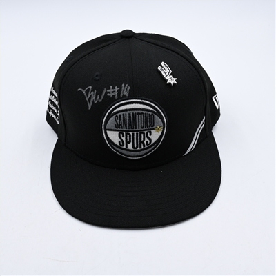 Blake Wesley - San Antonio Spurs - 2022 NBA Draft Class - Autographed Hat