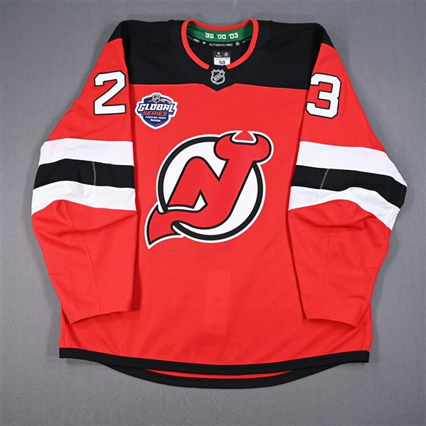 Kurtis MacDermid - Red Jersey - 2024 Global Series - Worn Oct. 5, 2024