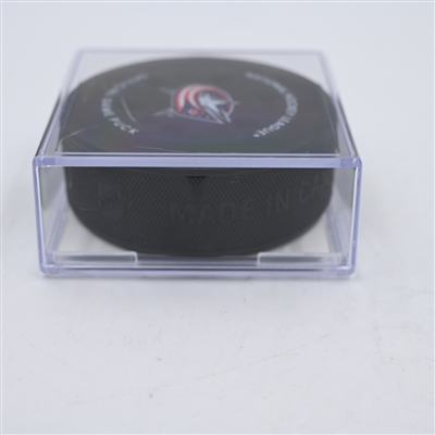 Kirill Marchenko - Columbus Blue Jackets - Goal Puck - April 4, 2024 vs. New York Islanders (Blue Jackets Logo)