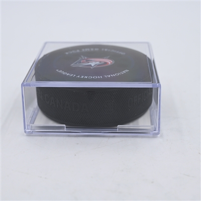 Kirill Marchenko - Columbus Blue Jackets - Goal Puck - April 4, 2024 vs. New York Islanders (Blue Jackets Logo)