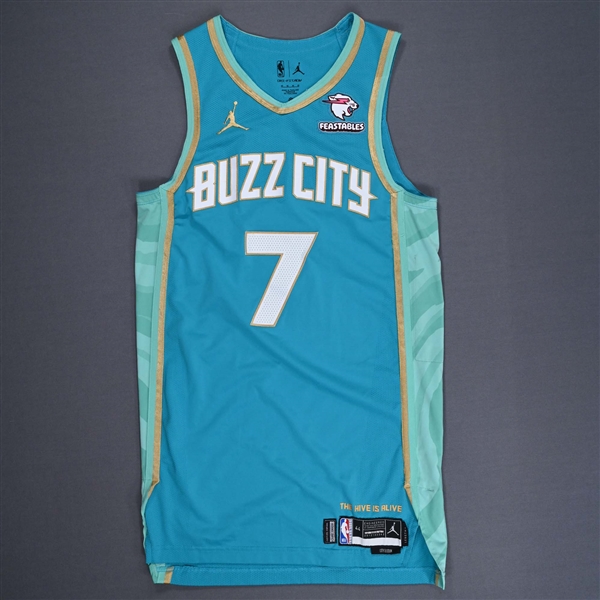 Bryce McGowens - Charlotte Hornets - City Edition Jersey - Worn 4/9/2024 - 2023-24 NBA Season