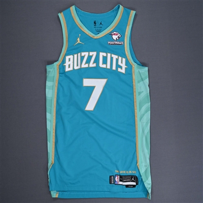 Bryce McGowens - Charlotte Hornets - City Edition Jersey - Worn 4/9/2024 - 2023-24 NBA Season