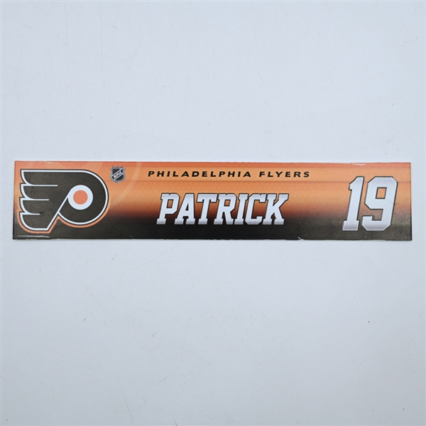 Nolan Patrick - Philadelphia Flyers - Locker Room Nameplate - 2017-18 NHL Season