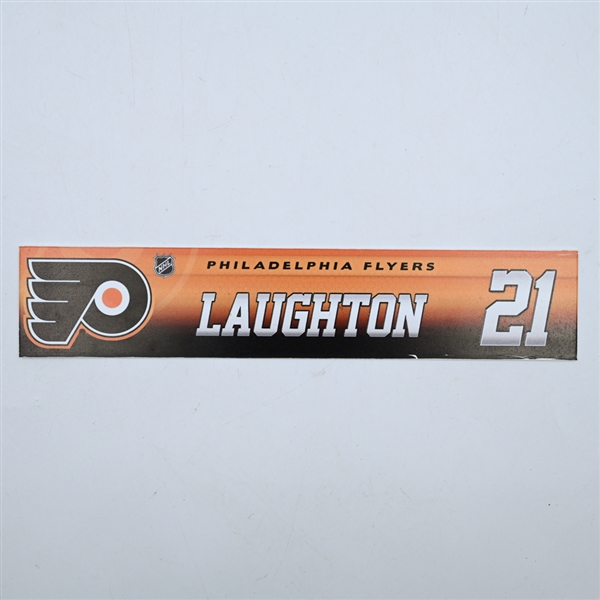 Scott Laughton - Philadelphia Flyers - Locker Room Nameplate - 2017-18 NHL Season