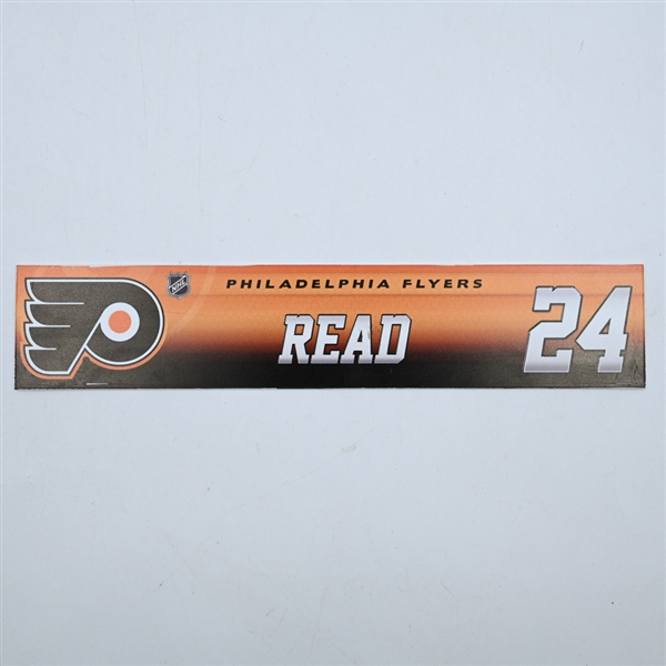 Matt Read - Philadelphia Flyers - Locker Room Nameplate - 2017-18 NHL Season