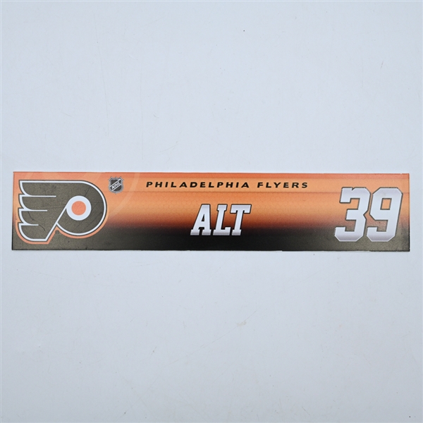 Mark Alt - Philadelphia Flyers - Locker Room Nameplate - 2017-18 NHL Season