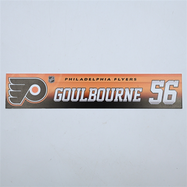 Tyrell Goulbourne - Philadelphia Flyers - Locker Room Nameplate - 2017-18 NHL Season