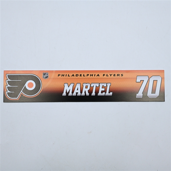 Danick Martel - Philadelphia Flyers - Locker Room Nameplate - 2017-18 NHL Season