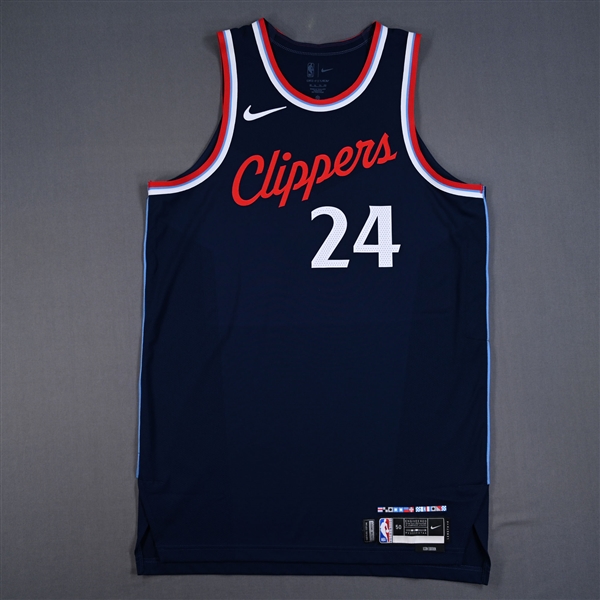 Norman Powell - Icon Edition Jersey - Worn in Clippers First Victory at Intuit Dome - Worn 11/4/2024