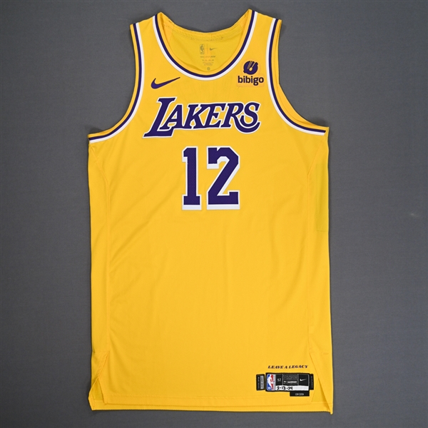 Taurean Prince - Los Angeles Lakers - Icon Edition Jersey - Worn 2 Games - 2/5/24 & 2/13/24 - 2023-24 NBA Season