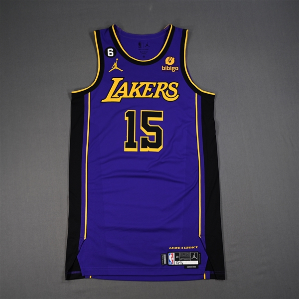 Austin Reaves - Los Angeles Lakers - Statement Edition Jersey - Worn 12/16/2022 - 2022-23 NBA Season