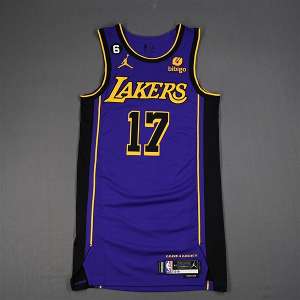 Dennis Schroder - Los Angeles Lakers - Statement Edition Jersey - Worn 12/16/2022 - 2022-23 NBA Season