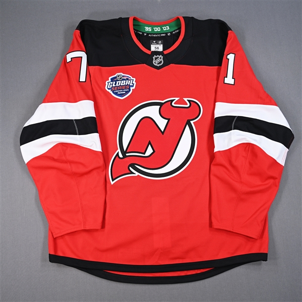 Jonas Siegenthaler - Red Jersey - 2024 Global Series - Worn Oct. 5, 2024