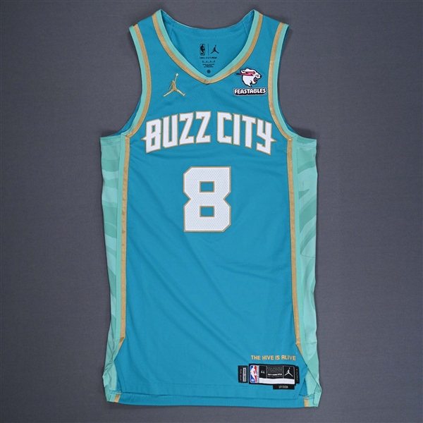 Nick Smith Jr. - Charlotte Hornets - City Edition Jersey - Worn 4/9/2024 - 2023-24 NBA Season