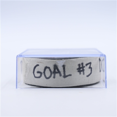 Dylan Strome - Washington Capitals - Goal Puck - October 17, 2024 vs. Dallas Stars (Capitals' 50th Anniversary Logo)
