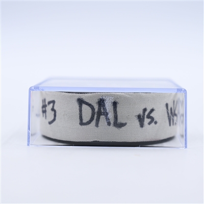 Dylan Strome - Washington Capitals - Goal Puck - October 17, 2024 vs. Dallas Stars (Capitals' 50th Anniversary Logo)