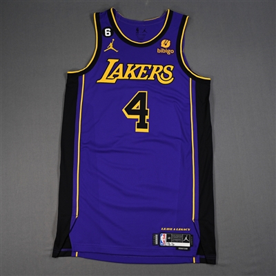 Lonnie Walker IV - Los Angeles Lakers - Statement Edition Jersey - Worn 12/16/2022 - 2022-23 NBA Season