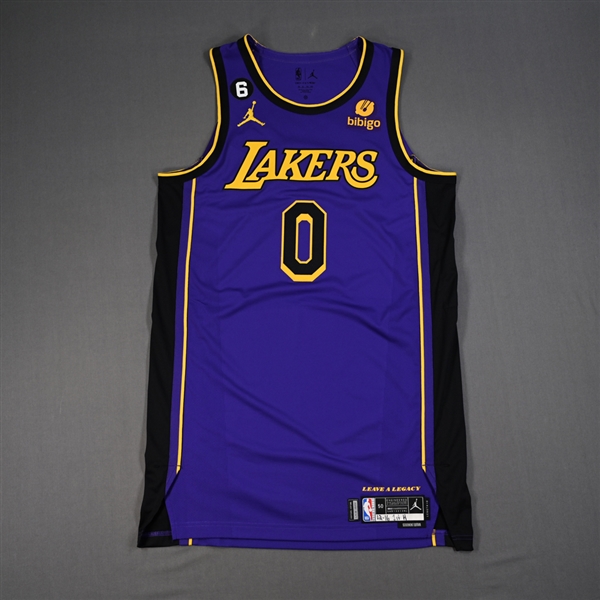 Russell Westbrook - Los Angeles Lakers - Statement Edition Jersey - Worn 12/16/2022 - Recorded a Triple-Double - 2022-23 NBA Season