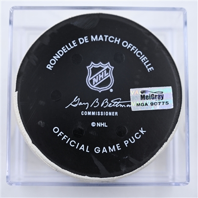 Tom Wilson - Washington Capitals - Goal Puck - October 15, 2024 vs. Vegas Golden Knights (Capitals' 50th Anniversary Logo)